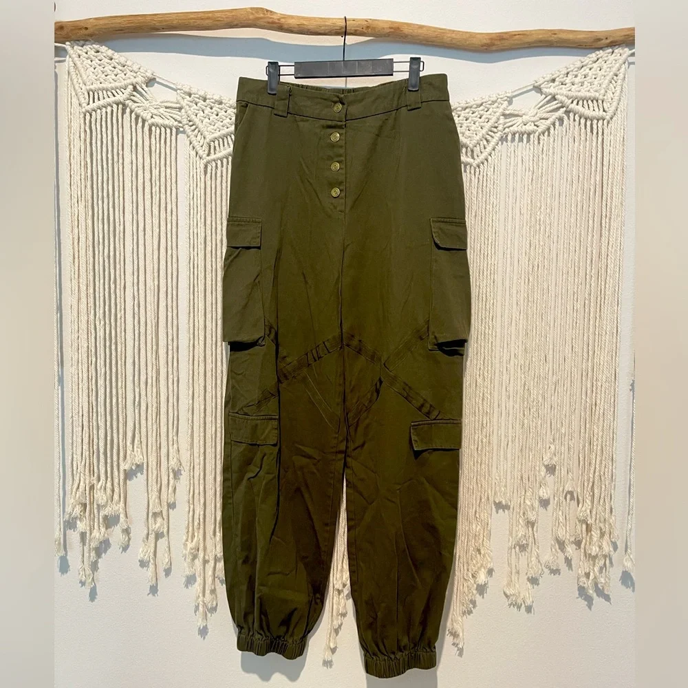 NWOT Fashion Nova Kim Possible Parachute Pants Sz XL - Picture 2 of 13